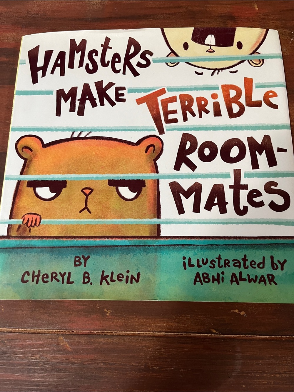 Cheryl B. Klein "Hamsters Make Terrible Roommates" Kids Book - Teal & Orange
